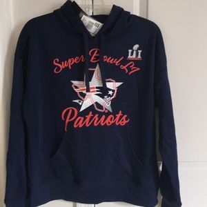 NEW NE Patriots SuperBowl Hoodie, L/ XL